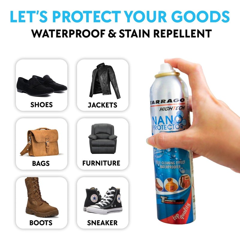 Tarrago Nano Shoe Protector Spray | 6.5oz | Waterproof &