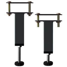 KUSRUP Bed Frame Support Foot Bed Legs Support Feet for Furniture Adjustable Bed Feet Retractable Metal for Bed Frame 2 Pieces (20 cm - 27 cm)