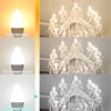 hansang E12 LED Light Bulbs 5000K Bright Daylight, 60W Type