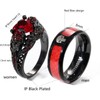 Ringskull Skull Rings His and Hers Couple Rings Skeleton Rings