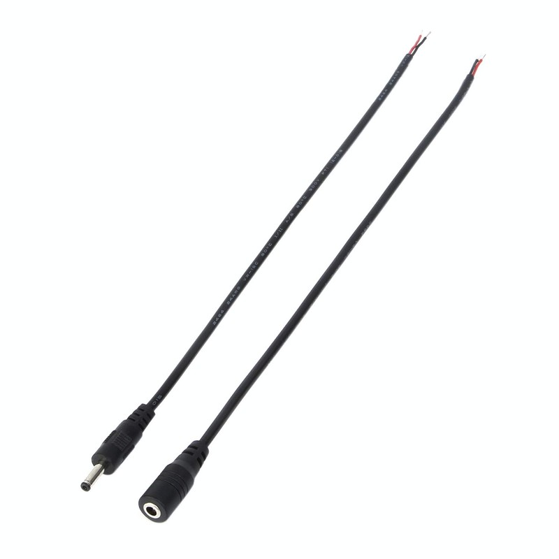 COOLM 3.5mm Pigtail Power Cable 3.5x1.35mm Transfer Male and Female