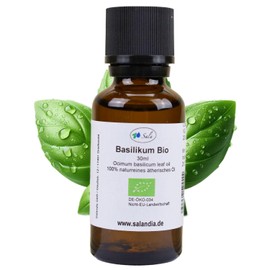 Sala Basil Oil Aroma Methylchavicol Essential Oil Natural Organic - for Consumption - 30 ml