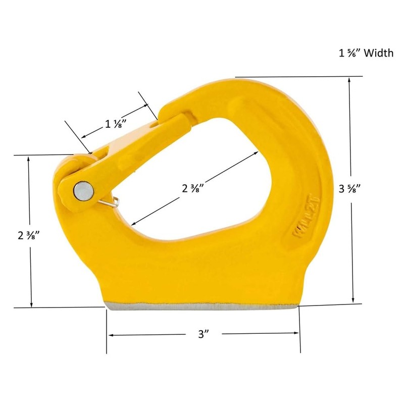 Mytee Products 4 Pack 2 Ton Weld on Anchor Hook