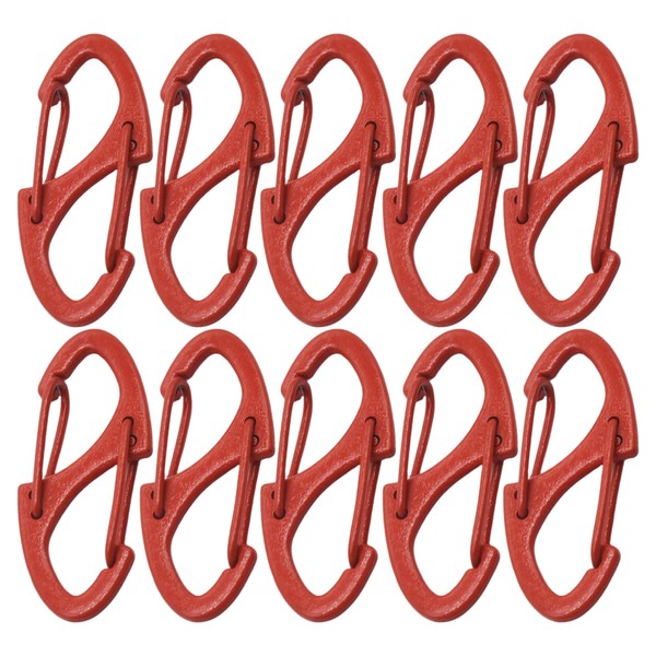 Bytiyar Small Carabiner Clips 1.6 inch(41mm) Metal Double Sided Spring