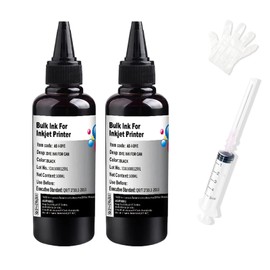 Dikarsum Compatible Refill Ink kit for Canon 250 251 270 271 280 281 PG240 CL241 PG245 CL246 PG210 Refillable Ink Cartridge CIS CISS System with 1 Free Syringes(2x100ML BK)