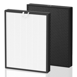 EverestAir Replacement Filter Compatible with Levoit EverestAir/EverestAir-P Air Purifier, 3-In-1 True HEAP with Activated Carbon Filter, EverestAir-RF Filter for Home Large Room, 2 Pack