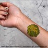 4 x 'Brussel Sprout' Temporary Tattoos - Water Resistant, Skin-Safe,
