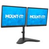 Mount-It! Dual Monitor Stand | Double Monitor Desk Stand Fits