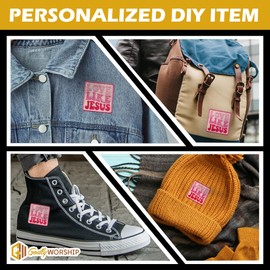 Parche bordado con texto "Love Like Jesus", parches de bordado religioso cristiano, versículo bíblico, escritura, Jesucristo, parches de fe para ropa, jeans, mochilas, sombreros, chaquetas, 3 x 2.9