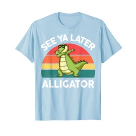 Boy See Ya Later Alligator-Shirt Crocodile Funny Kid Toddler T-Shirt