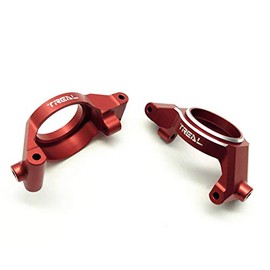 Treal Aluminum 7075 Front C hubs Caster Blocks Compatible with XMaxx(Red)