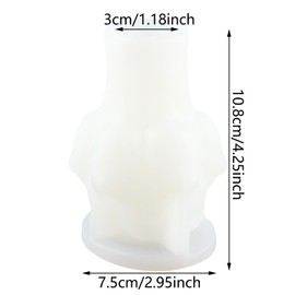 XIAOSHUI Tulip Bouquet Silicone Candle Molds Tulip Candle Mold Tulip Bouquet Candle Molds Tulip Flower Epoxy Resin Molds for Candle Making Candle Home Decorate Mold Candles Resin Clay Craft