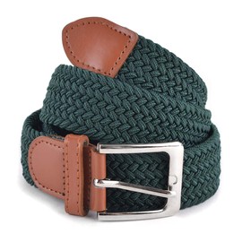 Umo Lorenzo Stretch Braided Woven Belts without Holes, Elastic Casual Belts for Men and Women