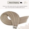 Moresoo Hair Extensions Tape in Blonde Mixed Natural Hair Extensions