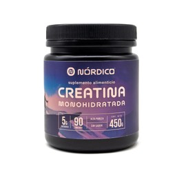 Creatina Monohidratada, Alta Pureza, Sin Sabor, 100% natural, 90 porciones 450 gramos.