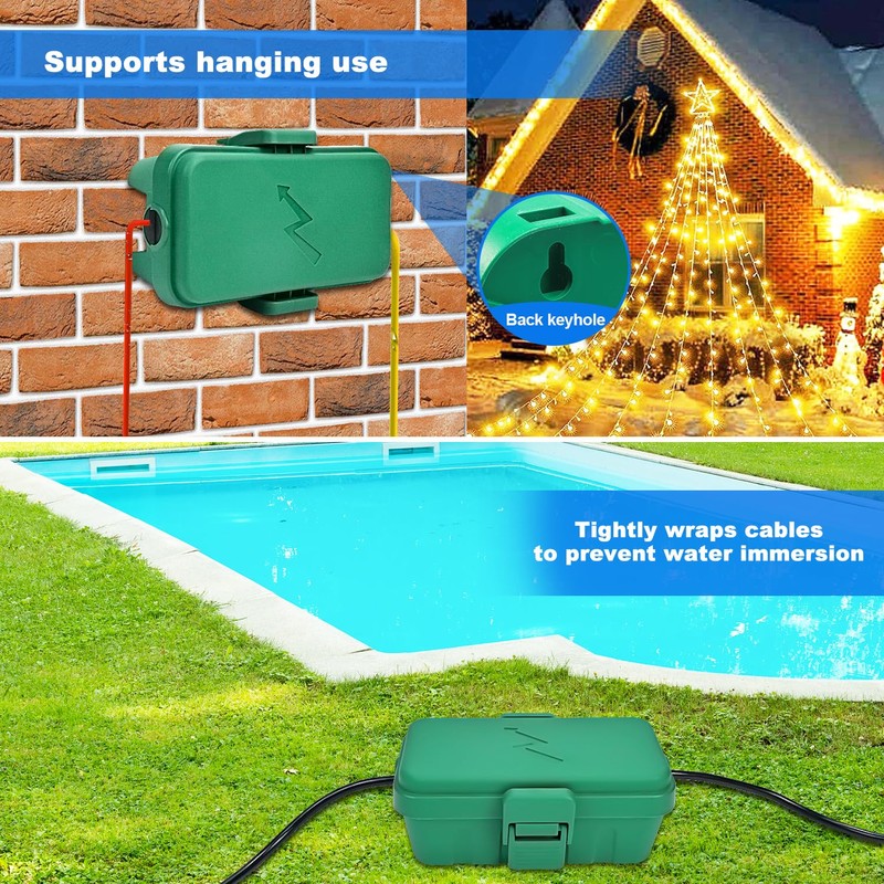 Hrensaw Small Weatherproof Electrical Connection Box(Inner 5.5 x 3 x