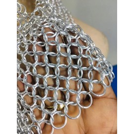 aluminum chainmail crop top bra top anodized women's new festival wear v bra top anodized clothing festival wear chainmail bralette