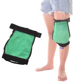WEEOATAR Leg Bag Holder Urinary Catheter Supplies, Breathable and Easy to Use Catheter Stabilization Device with Pocket for Urine Collection Bags for Men and Women (Green)