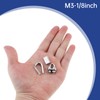 60 Pcs Cable Clamp 1/8" Wire Rope Accessory Set M3