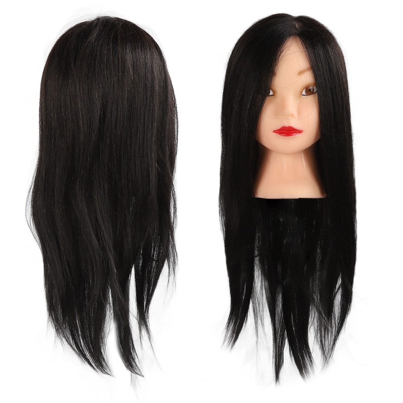 55cm Hair Mannequin Head Hair Stying Training Large Ears Mixed