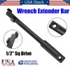Universal Spanner Extension Wrench Extender Bar 1/2" Sq Drive Black
