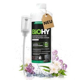 BiOHY Bodenreiniger f√ºr Wischroboter Station mit Fr√ºhlingsduft (1l Flasche) + Dosierer | Reinigungsmittel Konzentrat f√ºr alle Wisch & Saugroboter mit Nass-Funktion | Schaumarm & Streifenfrei