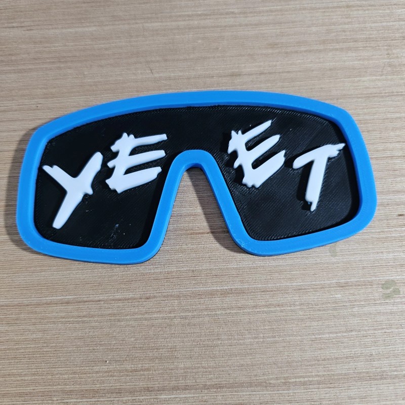 Mattel WWE Mattel Jey Uso 3D Printed YEET Glasses Blue