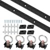 4ft 2pcs Aluminum L-Track Rail,48" L Track Rails Tie Down