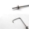 (8 Pieces) M6x25x75mm 304 Stainless Steel Screw Hook With Nuts