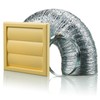 Blauberg UK BB-CHK-100-3-VJCS Cooker Hood Duct Shutter Vent Kit Fan
