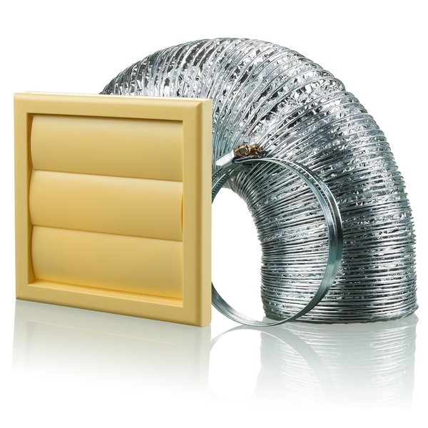 Blauberg UK BB-CHK-100-3-VJCS Cooker Hood Duct Shutter Vent Kit Fan