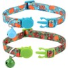 BoomBone 2 Pack Thanksgiving Cat Collar,Safety Puppy Collars Breakaway with