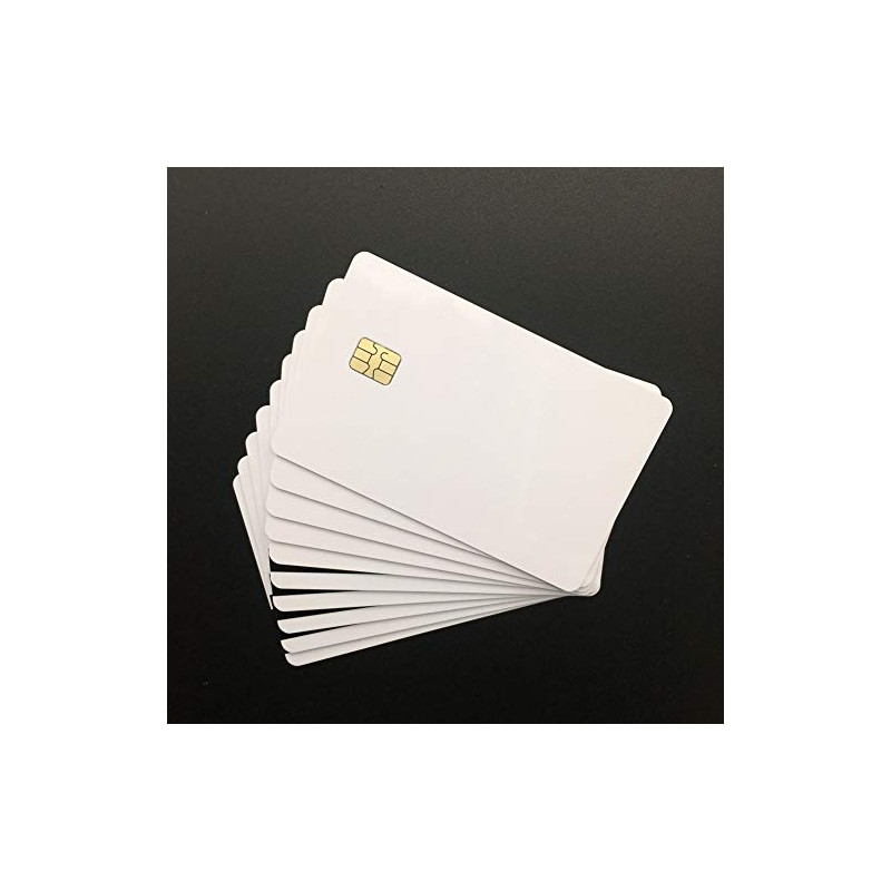 10pcs SLE4442 with 2 Track Hi co Magnetic Stripe Composite