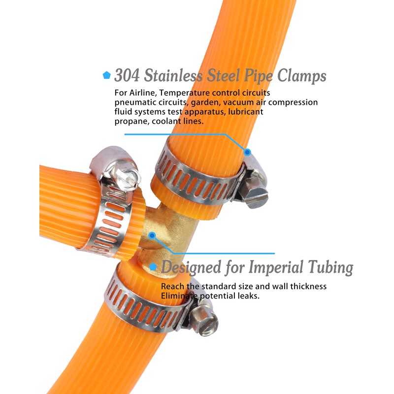5/8" X 1/4" X 5/8" Brab Reducing Tee Brass Barb