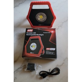 NSI New!  Portable LED Rechargeable Work Light 350/1,100 lumens   Waterproof! 371991