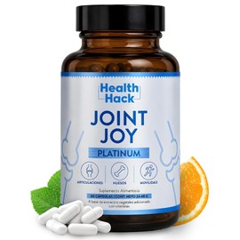 Joint Joy Platinum | Apoya la Salud de Articulaciones y Huesos | Con Glucosamina, Colágeno, MSM, Omega 3, Ácido Hialurónico y Biotina | Suplemento par