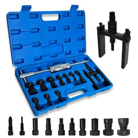 FITHOIST 12Pcs Motorcycle Blind Hole Bearing Puller Kit,Slide Hammer Puller Set, Pilot Insert Inner Bearing Puller with Collets 8-32MM