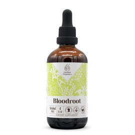 Garden Organics Bloodroot Alcohol-Free Natural Tincture Extract, Immune System Booster, Liquid Drops Made from 100% Bloodroot (Sanguinaria Canadensis) Dried Root (4 fl oz)