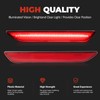 HECASA Side Marker Light Compatible with 2015-2023 Ford Mustang Rear