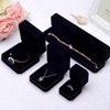 Tianying Necklace Case,Black Chain Jewelry Box,Bracelet Pendant Gift Box,Black Velvet