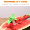 Effortless Stainless Steel Melon Slicing Tool with Windmill Cutter, Baller