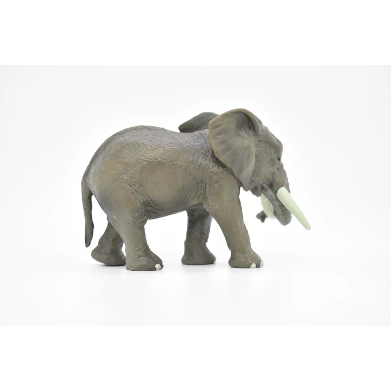 Deshen Du Elephant Toy, African, Model, Figure, Educate, Realistic Rubber