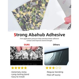 Abahub EVA Foam Boat Decking 96''x23'' Non-Slip Surfboard Traction Pad Grip Mat Self-Adhesive Trimmable Flooring Sheet for Boats SUP Board Kayak Surfing Camouflage Black