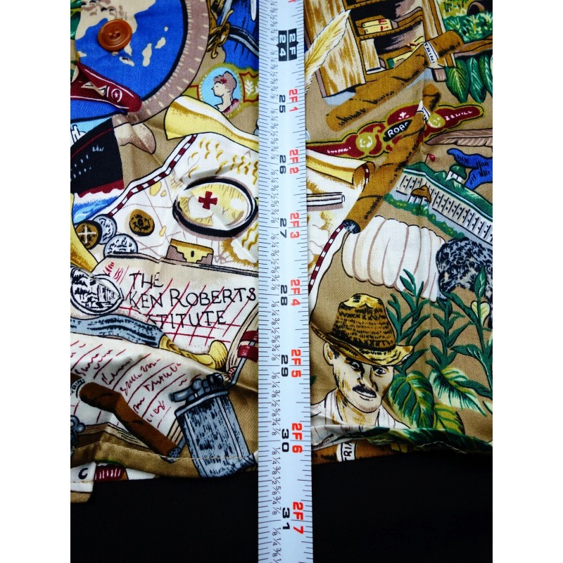 Reyn Spooner NEW! REYN SPOONER CAMP SHIRT -M- CUBAN CIGAR