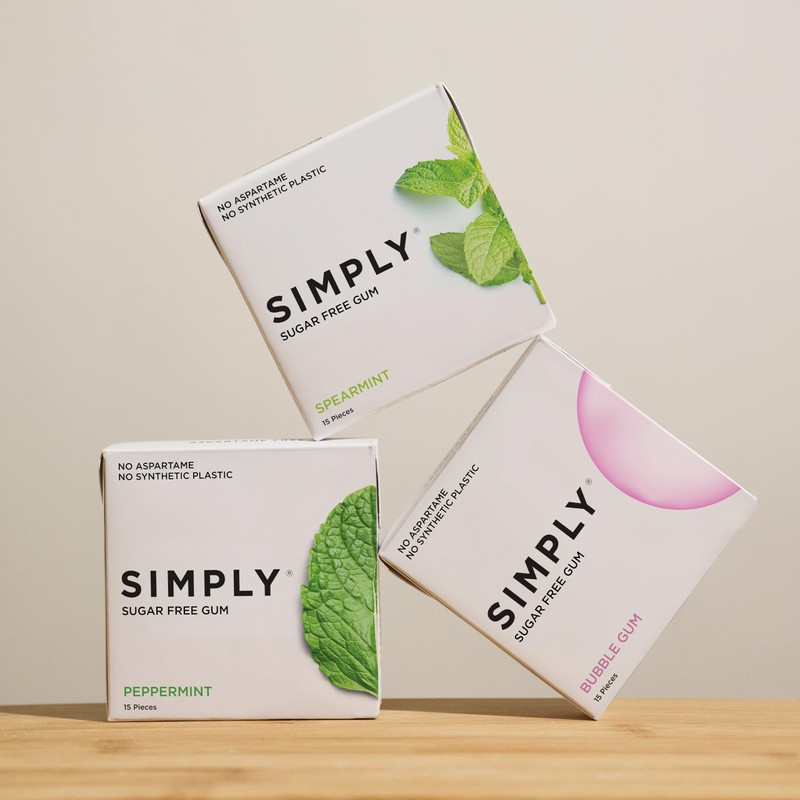 SIMPLY Gum | Dental Gum | Xylitol Chewing Gum- Sugar