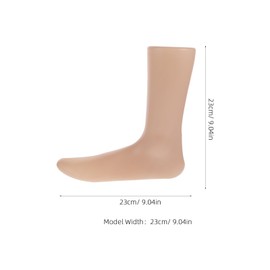 ULTECHNOVO 2PCS Sock Model Female Foot Sock Display Mold Short Stocking White Mannequin Foot Display Holder Stand Model Tools for Home Shop
