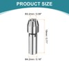 sourcing map 15pcs 3.2mm Drill Chucks Collet Bit 18mm Length