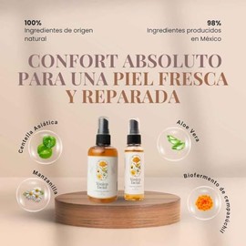 NAE Tónico Facial Cempasúchil Manzanilla 120ml | Calmante para Piel Sensible | Reduce Irritación | Hidrata y Fortalece Barrera Cutánea | 100% Ingredientes Naturales | Vegano