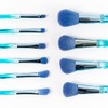 Kit de 10 Brochas de Mango Cristal Chandelier Azul