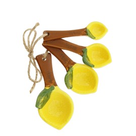 Ceramic 4 Piece Measuring Spoon Set (Lemons)